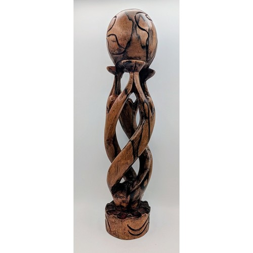 Hand carved wood - carved, unity